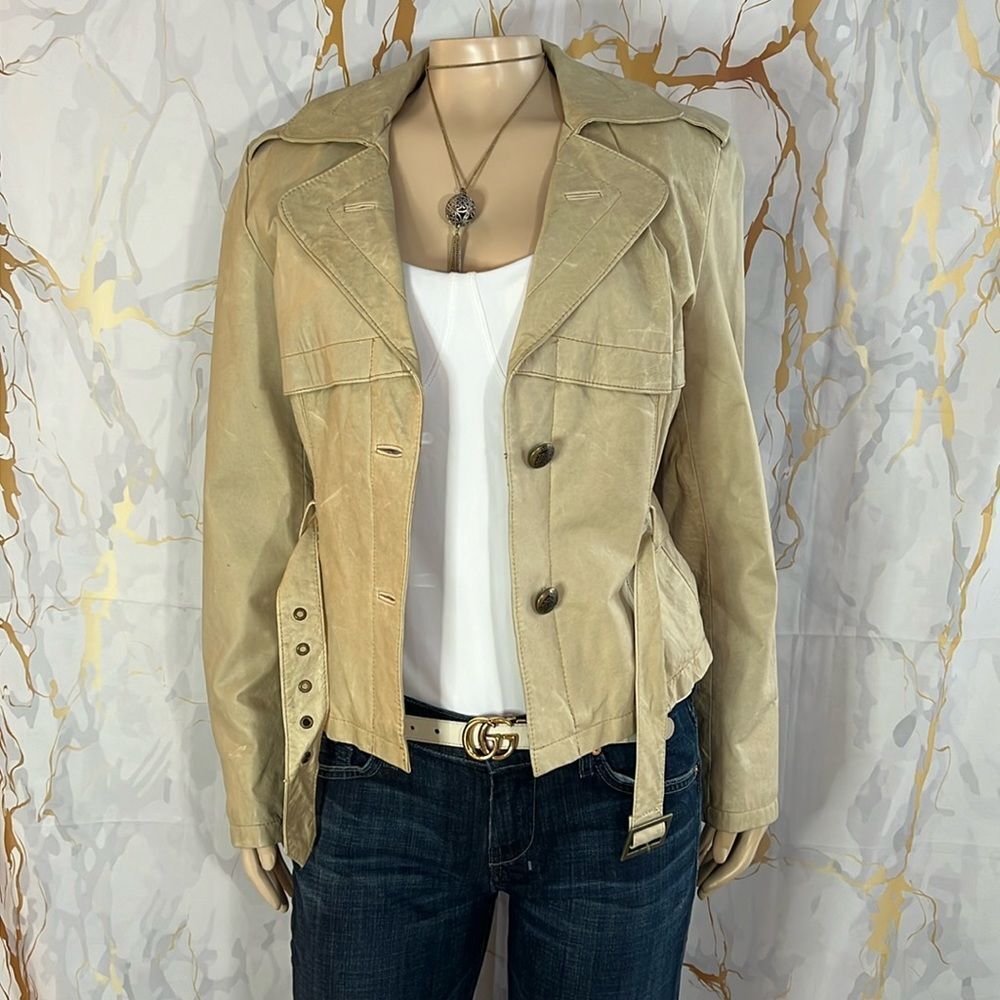 * Wilson’s leather beige, long sleeve jacket